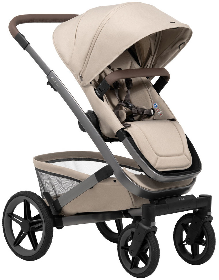 Детская коляска 4 в 1 Joolz Geo5 и автокресло Baby-Safe Core Frost Grey и база Vario Base 5Z без адаптеров Sandy Taupe