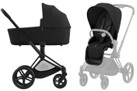 Коляска Cybex Priam IV Matt Black complete Cloud G Moon Black Plus Base G3 4 в 1 Sepia Black