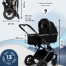 Коляска 3 в 1 Sweet Baby Rocco Air + автокресло Premier Grey Black (Air)