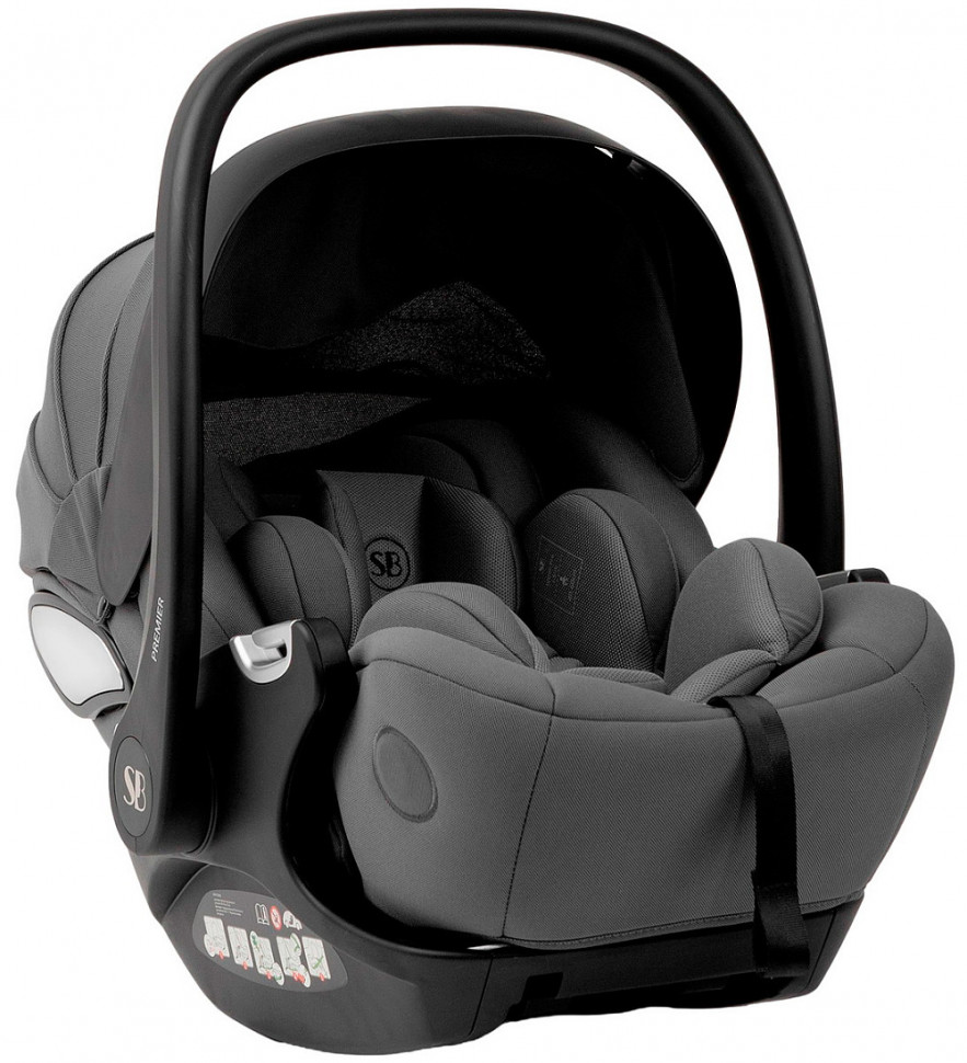 Коляска 3 в 1 Sweet Baby Rocco Air + автокресло Premier Grey Black (Air)
