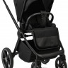 Детская коляска Peppy Monaco Plus 4 в 1 с автокреслом Jovikids Aria Black и базой Black (черный), рама черная