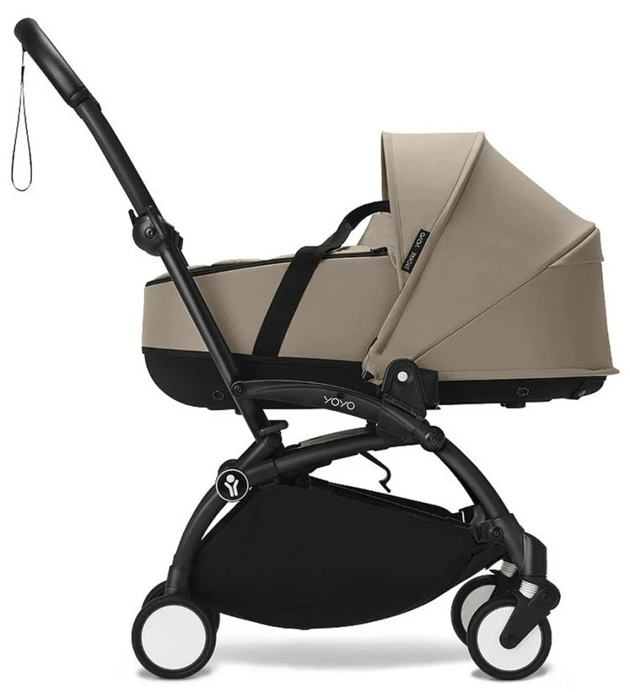 Коляска для новорожденных Stokke YOYO3 Newborn Shell 0+ рама чёрная Black Taupe Коляска для новорожденных Stokke YOYO3 Newborn Shell 0+ рама чёрная Black Taupe