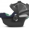 Коляска 3 в 1 Cybex Priam IV Chrome Brown complete и автокресло Aton B2 i-Size Bay Blue Leaf Green