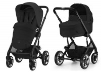 Коляска Cybex Talos S Lux BLK complete 2 в 1 Moon Black с дождевиками