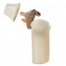 Бутылочка Nice Papa антиколики 240 мл. соска 3-7 мес Silicone NP-4953 Brown/коричневый