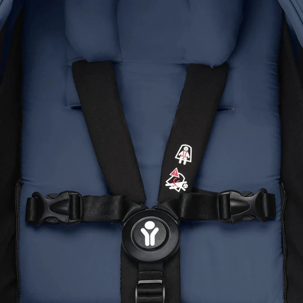 Коляска для новорожденных Stokke YOYO3 Newborn Pack 0+ рама белая White Air France Blue