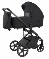 Коляска Carrello Alfa CRL-6522 2025 Nova DK791 Black Line 3 в 1 Rock Black