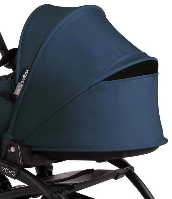 Коляска для новорожденных Stokke YOYO3 Newborn Shell 0+ рама белая White Navy Blue