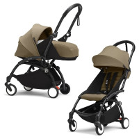 Коляска Stokke YOYO3 Newborn Pack рама чёрная Black 2 в 1 Toffee