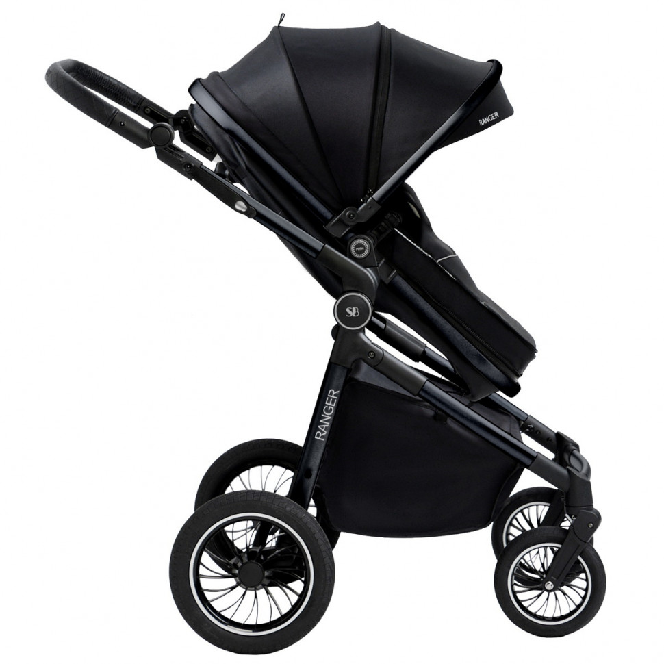 Коляска-трансформер Sweet Baby Ranger 3 в 1 Black Glossy