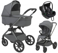 Детская коляска 3 в 1 Espiro Clodi и автокресло Pi Black 07 chic gray