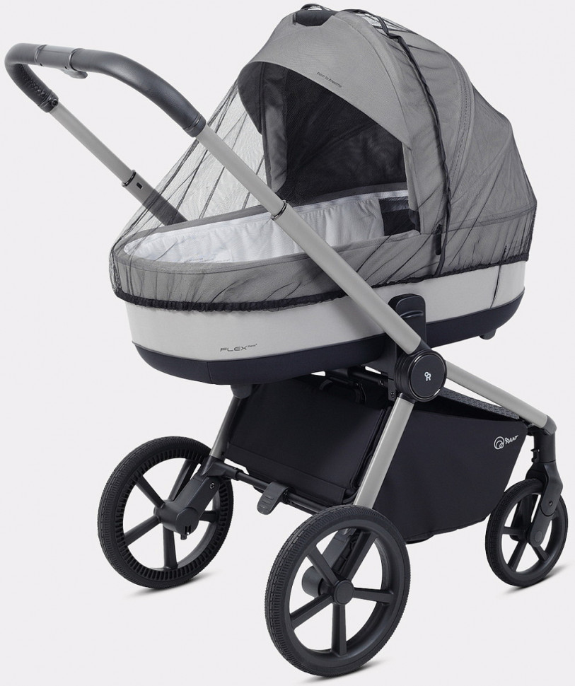 Детская коляска Rant Flex Therm Soft 4 в 1 с автокреслом Miro Graphite и базой Stone Grey