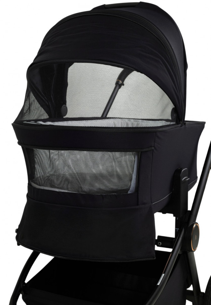 Детская коляска Rant Flex Therm Soft 4 в 1 с автокреслом Miro Graphite и базой Gold Black